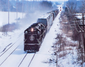 Illinois Central in Snow